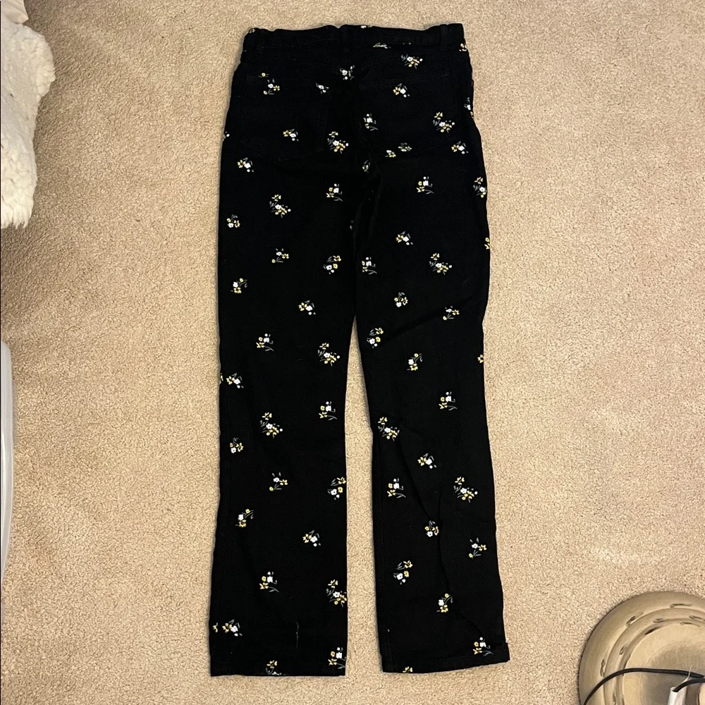 Reformation Black Floral Women's Jeans - Picture 3 of 3